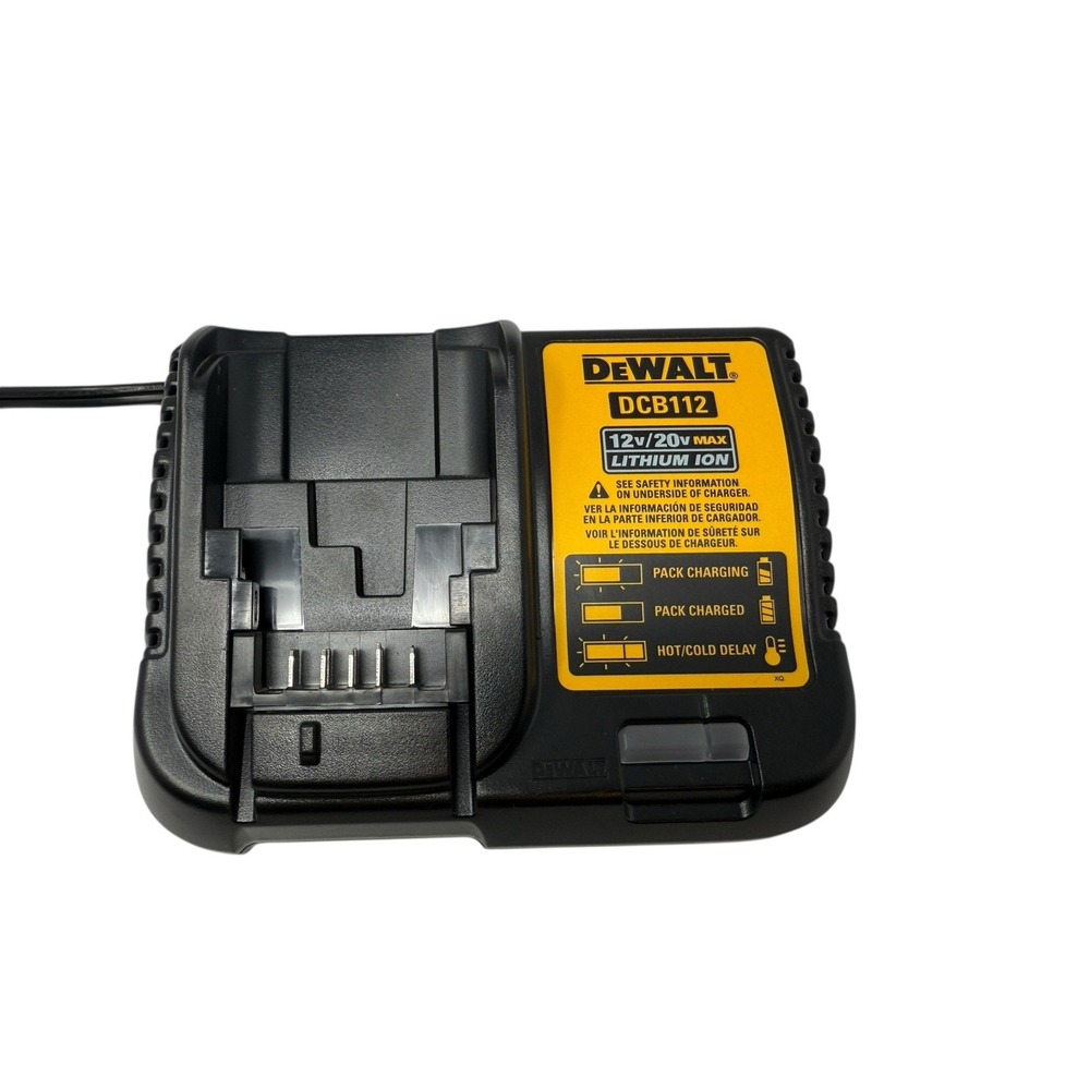 NEW DEWALT DCB112 12V 20V MAX Lithium Ion Battery Charger Black